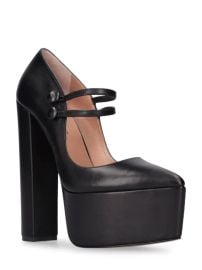 165mm double jeu leather platform pumps - Andrea Wazen - Women Luisaviaroma at Luisaviaroma