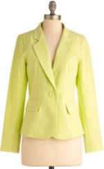 Lime blazer at Modcloth