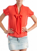 Orange blouse like Lemons at Go Jane