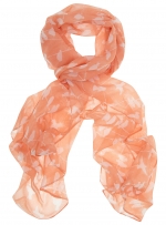 Coral bird print skinny scarf at Dorothy Perkins