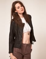 Black leather jacket like Brittas at Asos