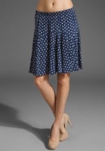 Blue and white patterned skirt like Lemons at Revolve