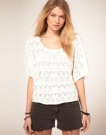 White crochet top like Alexs at Asos