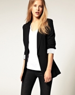 Black boyfriend blazer like Pennys at Asos