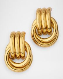 18K Yellow Gold Plated Mini Knot Stud Earrings at Neiman Marcus