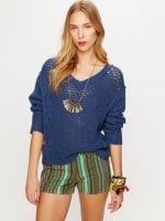 Blue knit sweater like Alexs at Free People