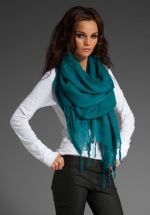 Green scarf at Revolve