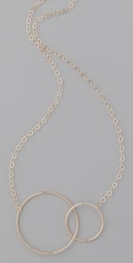 Gold circle necklace at Shopbop