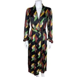 1930s Art Deco Dressing Gown Frearsonia British Made Robe M at Poppy Vintage Clothing