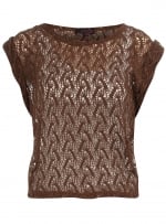 Similar style top in brown at Dorothy Perkins