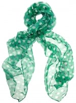 Green apple print scarf at Dorothy Perkins