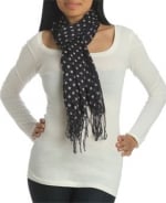 Polka dot scarf at Wet Seal