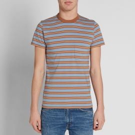 1960s Casual Stripe Tee in Brown at Union Made Goods