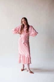 1980s Pink Silk Dress Female Hysteria Vintage at Female Hysteria Vintage