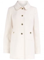 White coat with gold buttons at Dorothy Perkins