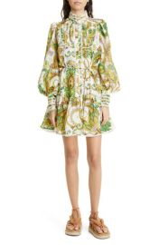 1ALEMAIS Octavia Paisley Long Sleeve Minidress at Nordstrom