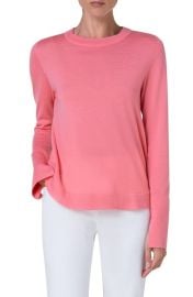 1Akris punto Virgin Wool Crewneck Sweater at Nordstrom