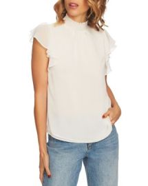 1STATE Smocked Flutter-Sleeve Top   Bloomingdales at Bloomingdales