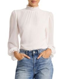 1STATE Smocked Neck Blouse   Bloomingdales at Bloomingdales