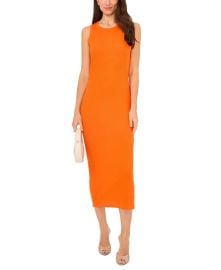 1STATE Womens Rib Knit Cutout Sleeveless Cotton Bodycon Dress - Macys at Macys