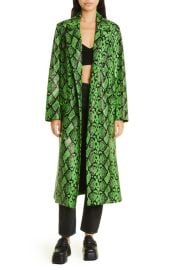 1Simon Miller Joto Snakeskin Print Faux Leather Coat at Nordstrom