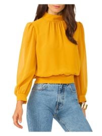 1State Womens Mock Neck Cut Out Cropped Shop Premium Outlets at Shop Simon