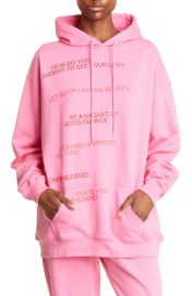 1THE MAYFAIR GROUP Whom It May Concern Embroidered Graphic Cotton Hoodie at Nordstrom