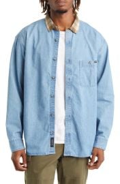 1Vans Deerfiel Loose Fit Flannel Collar Button-Up Shirt at Nordstrom