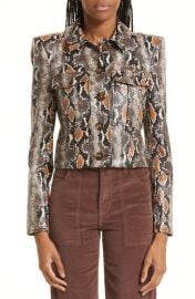 1Veronica Beard Fulham Faux Snakeskin Jacket at Nordstrom