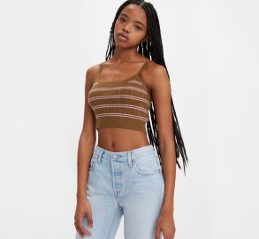 1x2F2 Sweater Cropped Top - Brown Levix27s US at Levis