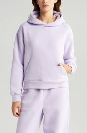 1zella Womens Cara Cotton Blend Fleece Hoodie at Nordstrom