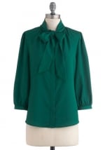 Green blouse like Annies at Modcloth