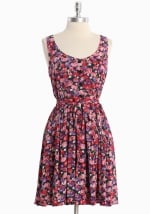 Pink floral dress at Ruche