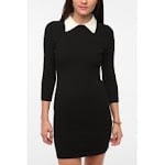 Black dress with white collar at Urban Outfitters