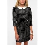 Black dress with white collar at Urban Outfitters