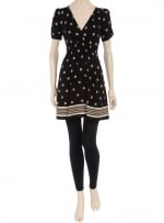 Patterned short sleeve dress like Bernadette's at Dorothy Perkins