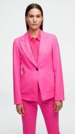 #VotingSuitsYou Blazer in Seasonless Wool | Bright Pink at Argent