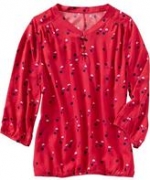 Patterned red blouse like Pennys at Oldnavy