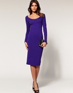 Purple long sleeve dress like on Happy Endings at Asos