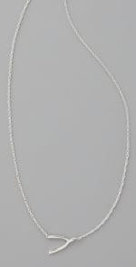 Silver wishbone necklace like Pennys at Shopbop