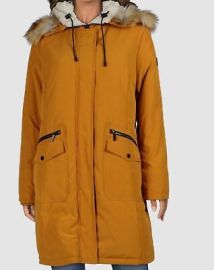 260 French Connection Womenaposs Orange Hooded Faux-Fur Down Parka Coat Jacket XL eBay at eBay