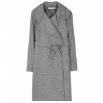 Grey wool trench coat at Mytheresa