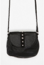 Studded black crossbody bag at Urban Outfitters