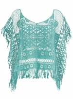 Green crochet top like Alexs at Dorothy Perkins