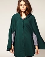 Green cape style jacket like Jane's at Asos