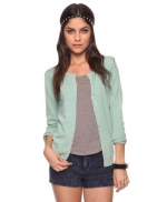 Mint green cardigan at Forever 21