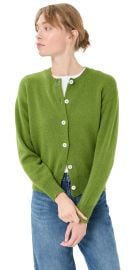 &Daughter Ada Crewneck Cardigan Green M at Shopbop