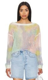 27 Miles Malibu Gwen Sweater In Cotton Candy at Revolve