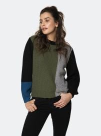 27 Miles Malibu Jessie Color Block Sweater in Black at Verishop