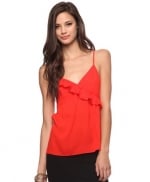 Red ruffled top like Pennys at Forever 21